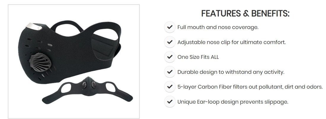 Freedom mask Features